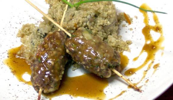 Satay con Quinoa