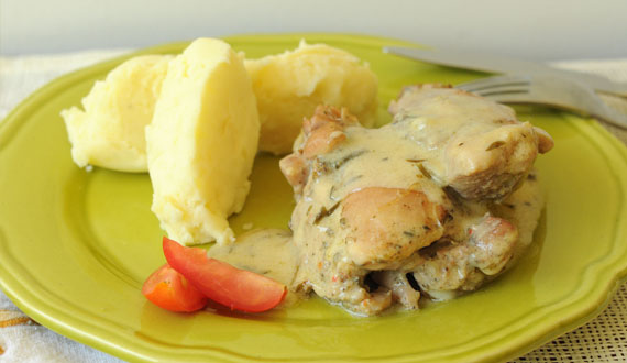 Pollo a la Mostaza en Olla
