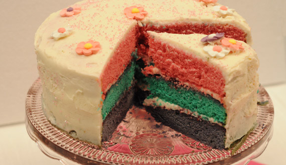 Pastel de colores