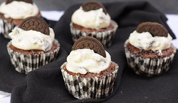 Receta Cupcakes de Cookies and Cream