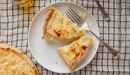 QUICHE DE CEBOLLA Y RICOTA