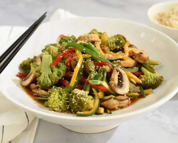 Verduras teriyaki
