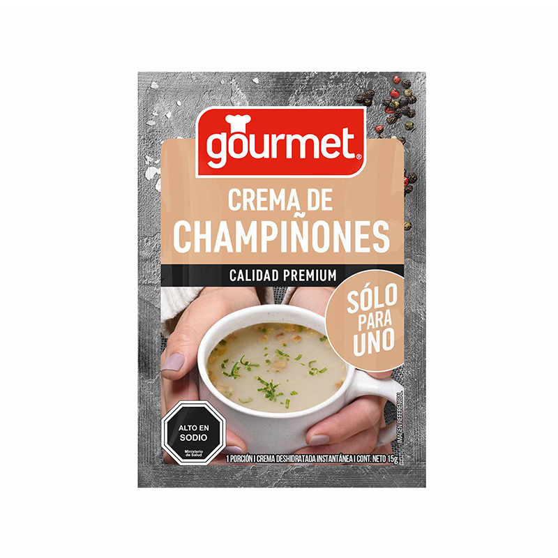 Crema de Champiñones Sólo Para Uno