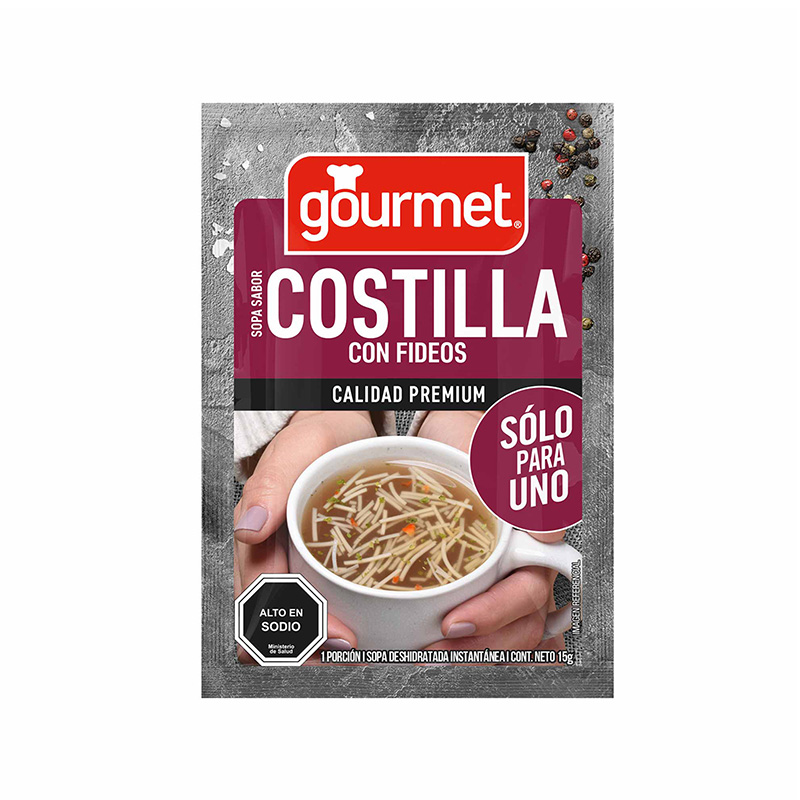 Sopa Sabor Costilla con Fideos Sólo para Uno
