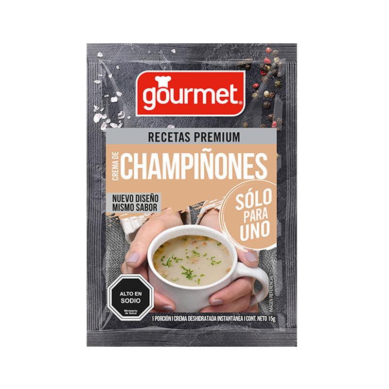 Crema de Champiñones Sólo Para Uno