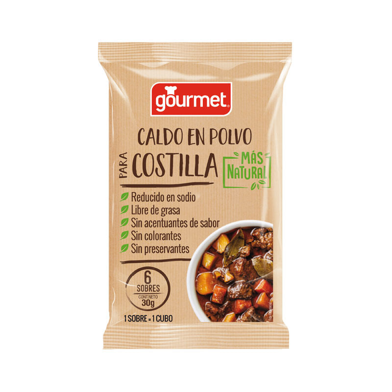 Caldo en Polvo Más Natural para Costilla