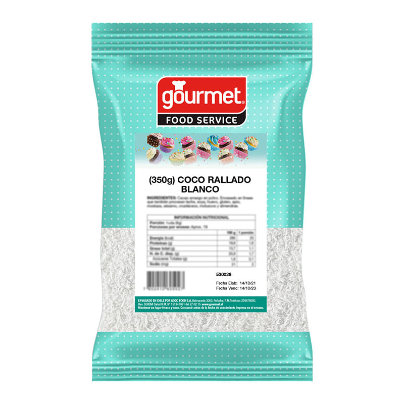 Coco Rallado Blanco Bolsa 350gr