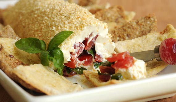 Rollo de Queso Crema estilo Capresse