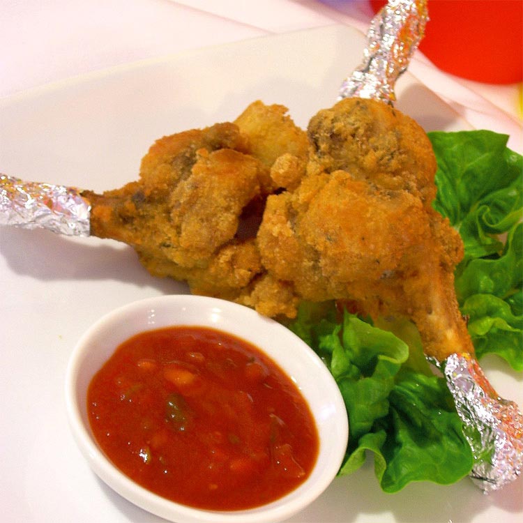 Trutros de Pollo Apanados Barbecue
