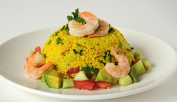 Ensalada de Cous-Cous al Azafrán