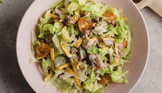 Ensalada Estilo Hamburguesa Big Mac