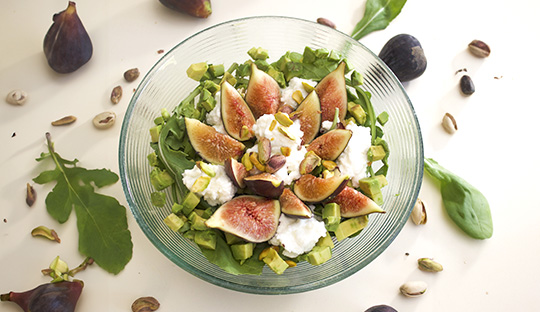 ENSALADA CON HIGOS Y RICOTTA