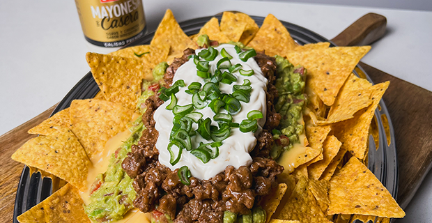 Nachos con guacamole