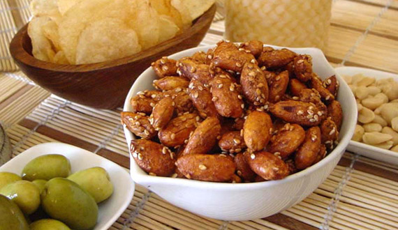 Almendras con Salsa Teriyaki