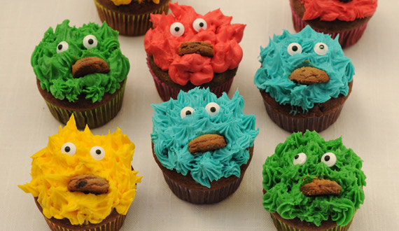 Cupcakes de Colores para Halloween