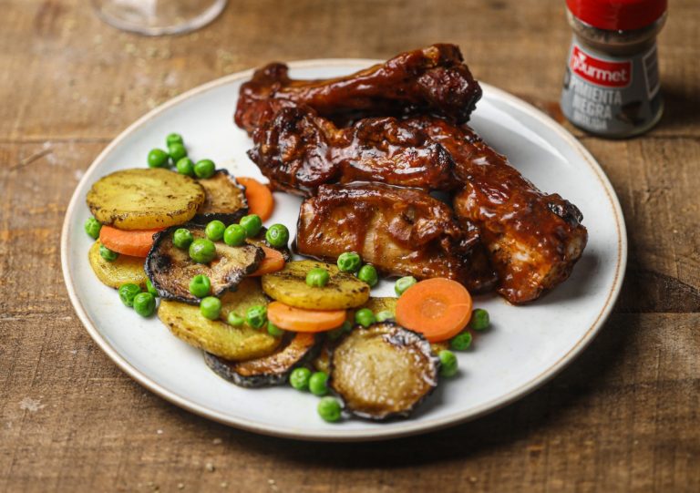 Costillas de Cerdo con Salsa Barbecue
