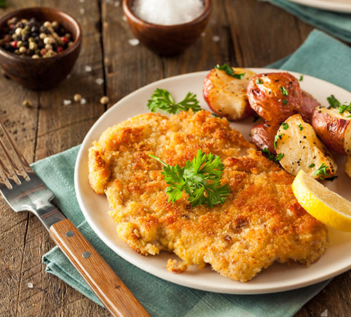 ¿Cómo preparar Escalopas de Pollo Apanadas?