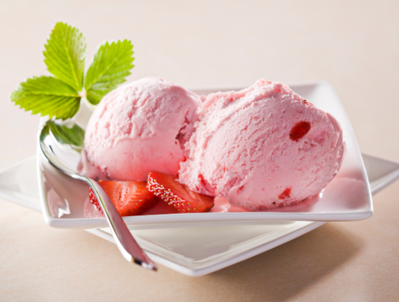 Helado Artesanal de Frutilla