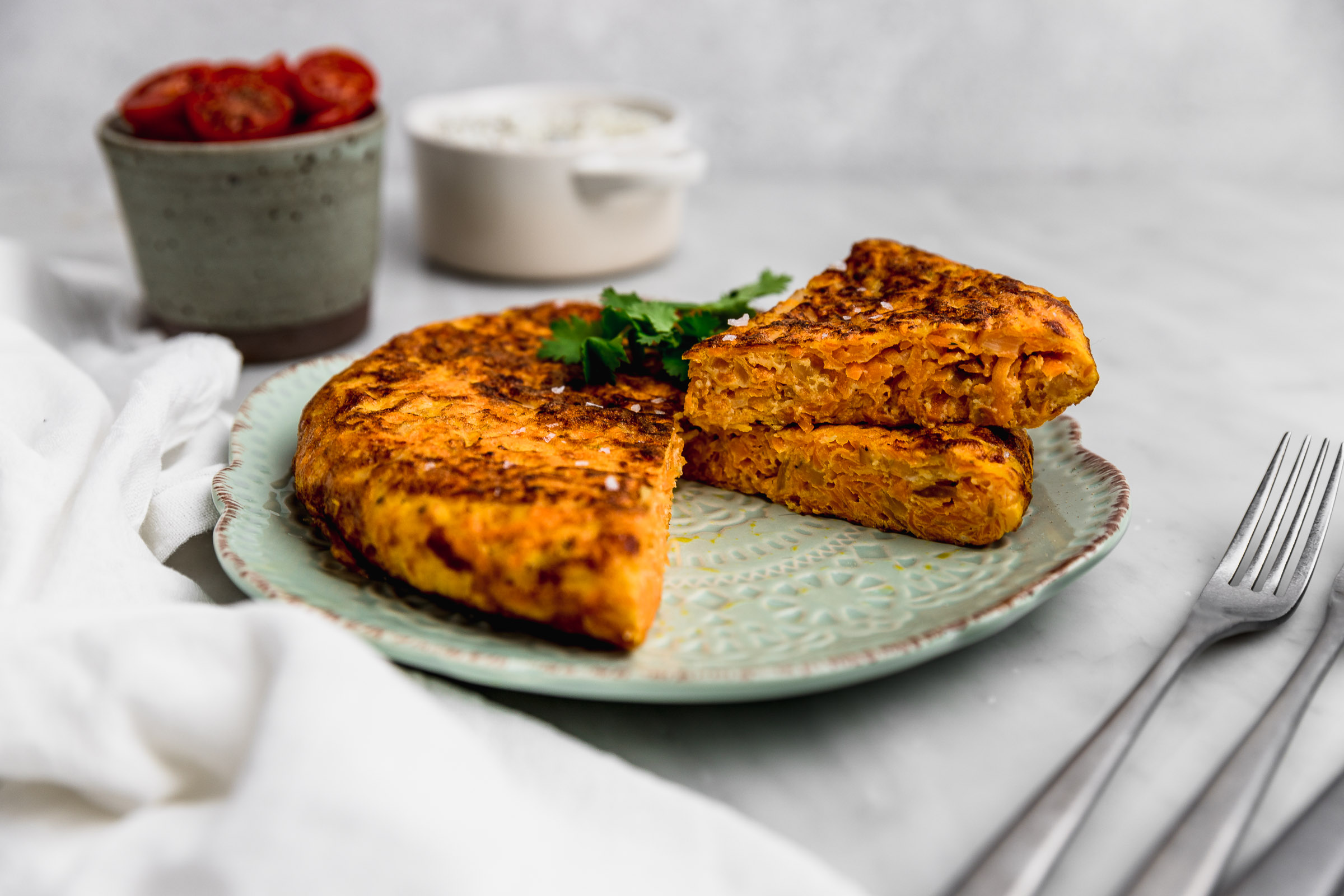 Receta tortilla de zanahoria