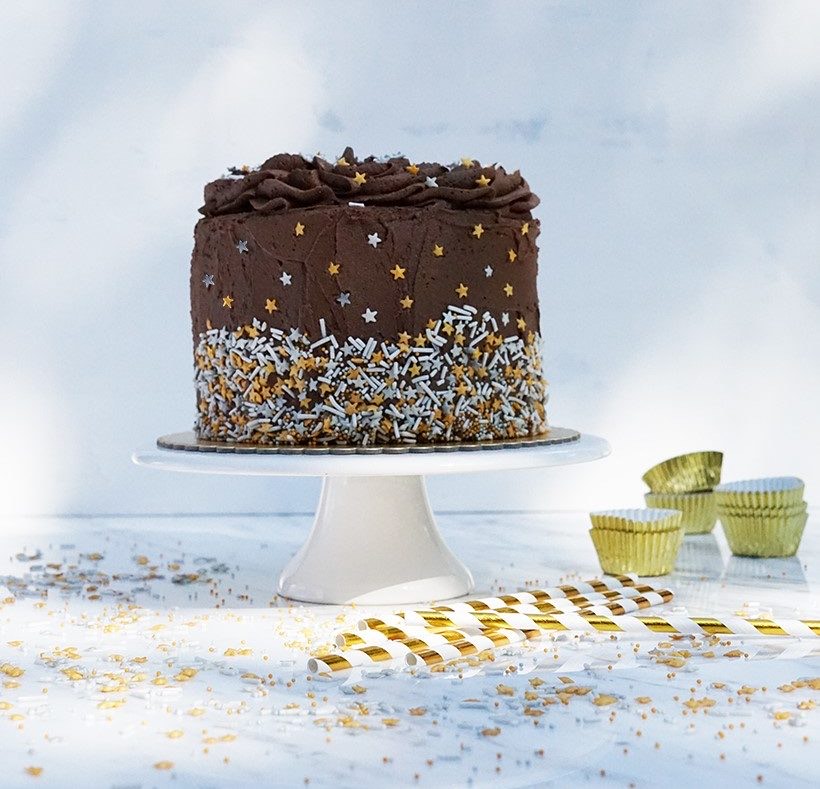 Torta de chocolate decorada