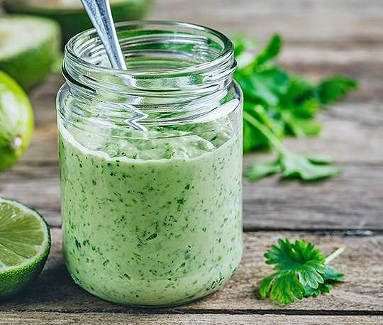 Receta salsa de cilantro