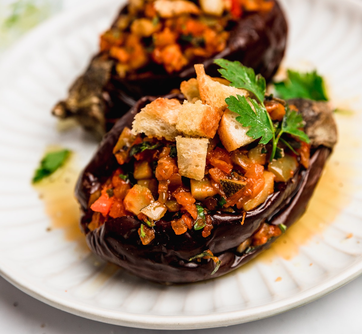 Berenjenas Rellenas Vegetarianas