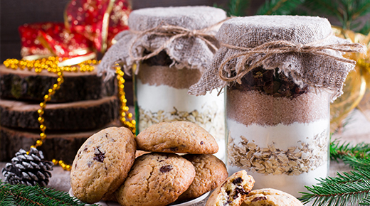 Regala frascos con mezcla para galletas ¡Listas para hornear!