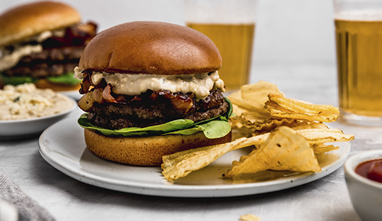 Hamburguesa con Queso Azul