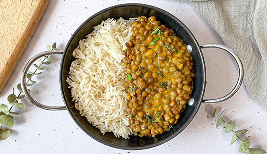 CURRY DE LENTEJAS Y COCO