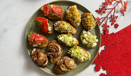 CROSTINIS PARA CÓCTEL