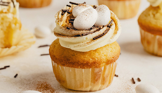 Cupcake Nido de Huevitos para Pascua
