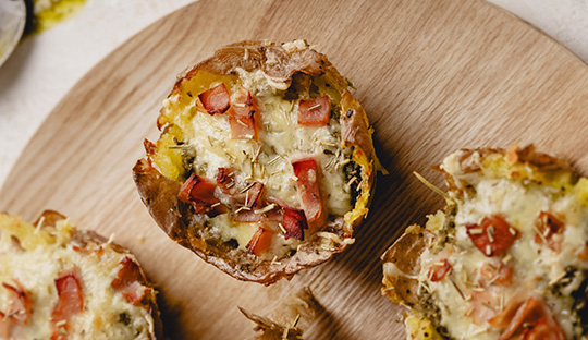 CANASTAS DE PAPAS RELLENAS