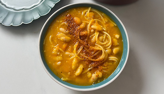 sopa crema de porotos