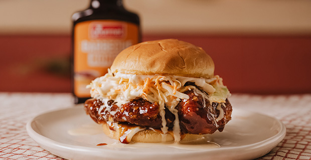 Hamburguesa de pollo frito
