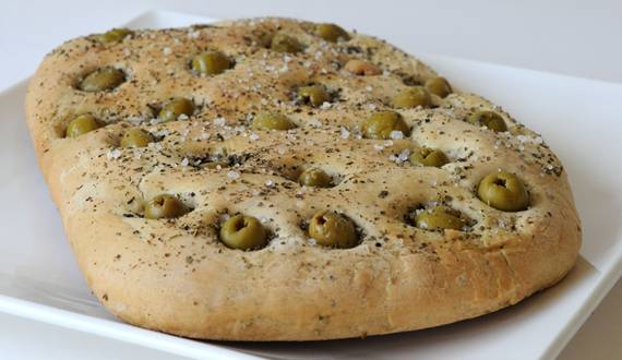 Focaccia con Aceitunas