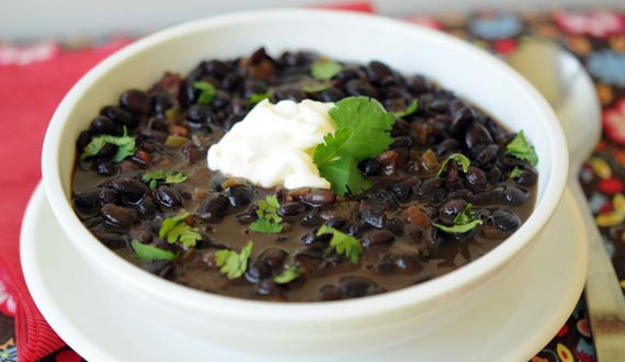 Sopa de Porotos Negros Receta