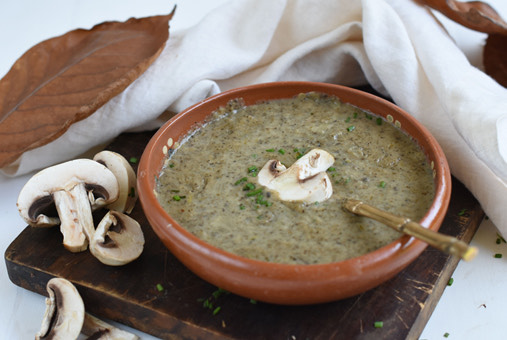 Receta crema de champiñones