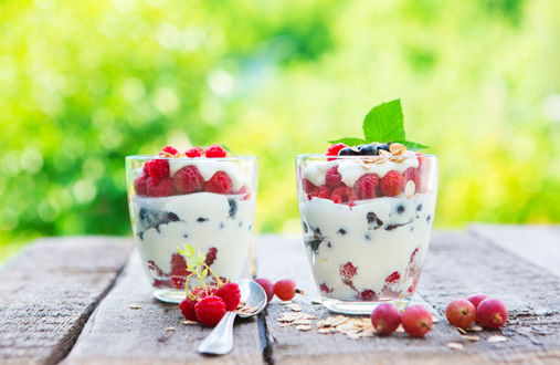 Postre de Frutas con Yogurt