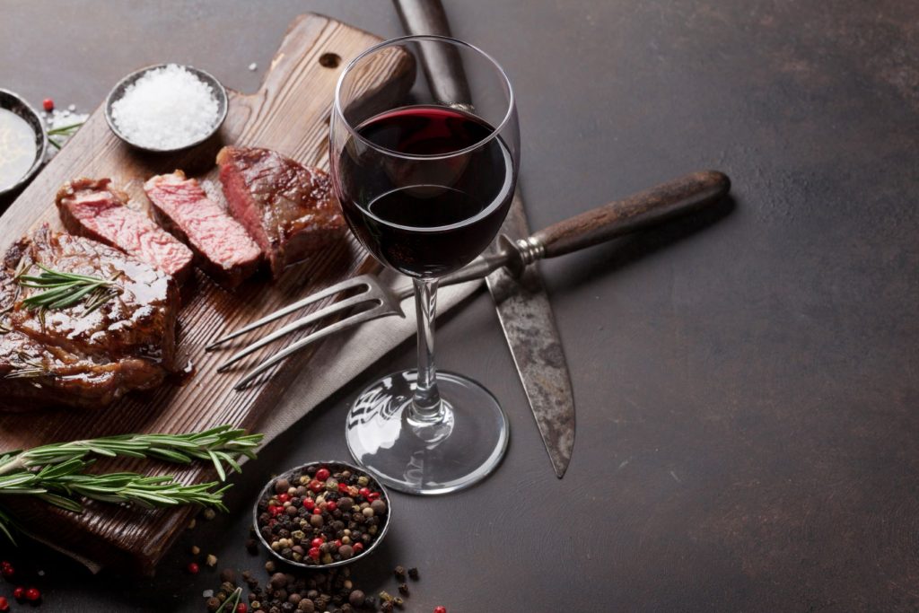 ¿Qué vino es bueno para la carne?